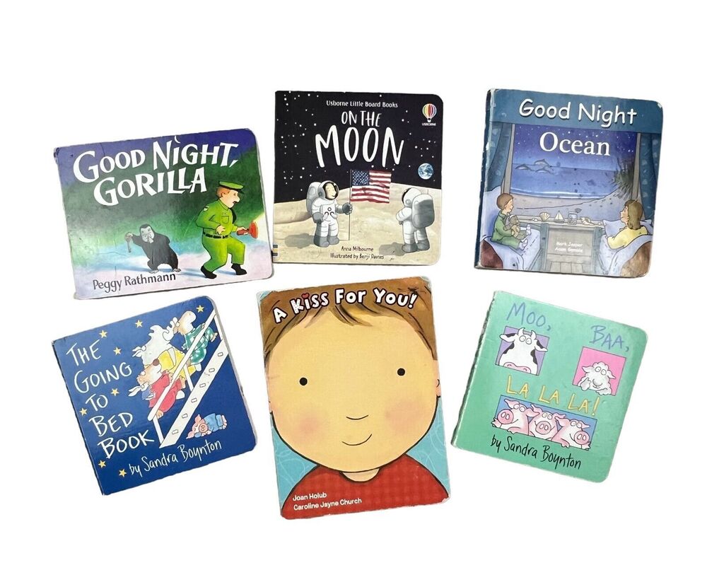 Bundle of 6 Baby Board Books  Sandra Boynton, Peggy Rathmann, Joan Holub